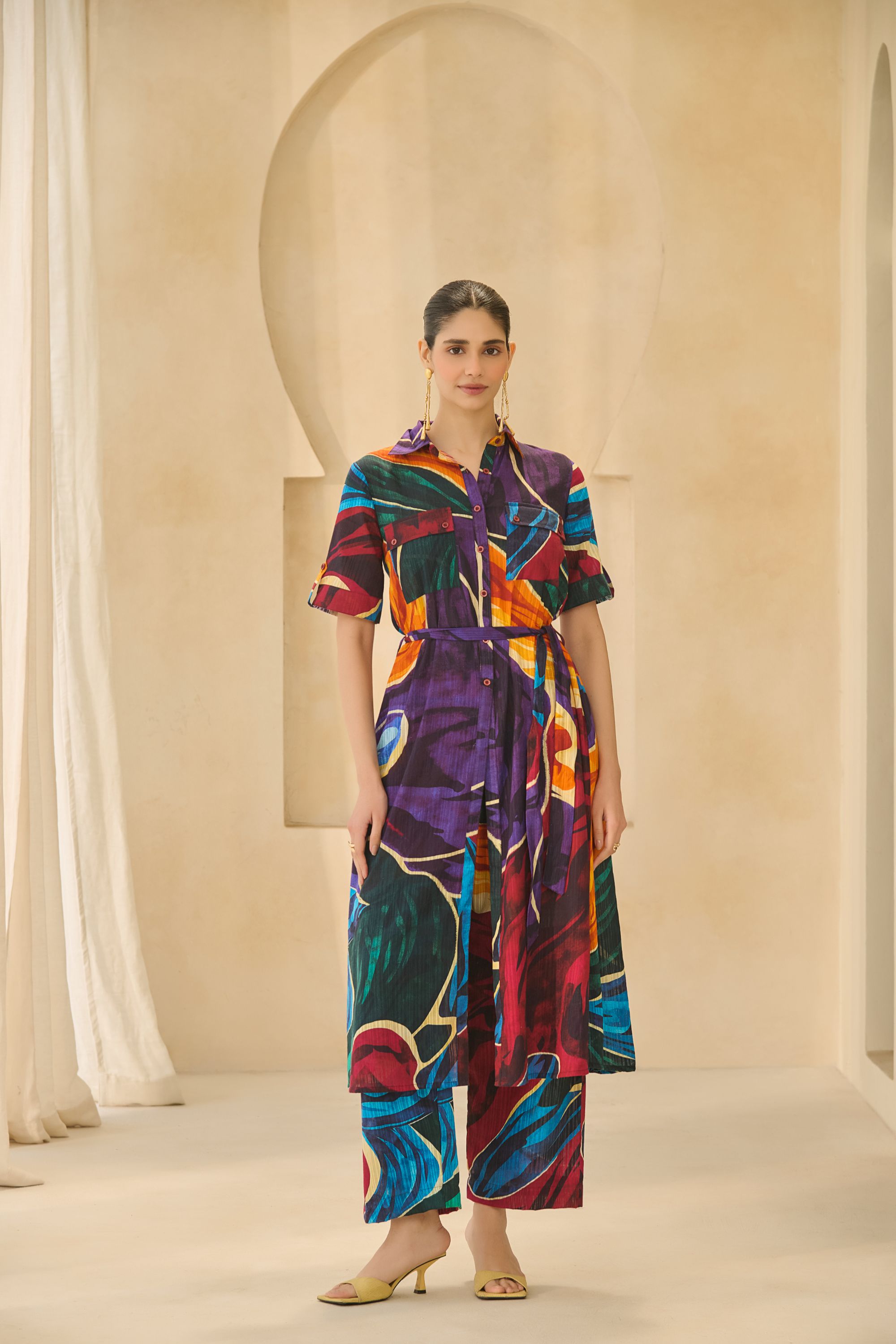 Contemporary Abstract Print Co-ord Set.