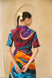 Contemporary Abstract Print Co-ord Set.