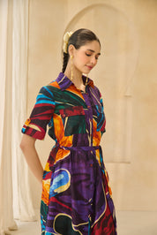 Contemporary Abstract Print Co-ord Set.