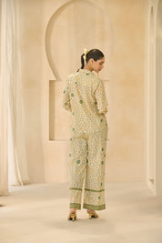 Green Floral Printed Co-ord Set.