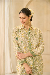 Green Floral Printed Co-ord Set.