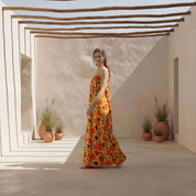 Floral Print Maxi Dress.