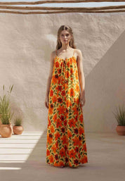 Floral Print Maxi Dress.