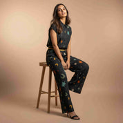 Two-piece co-ord set with Star & Moon Print