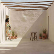 Multi-Color Botanical Print Belted Shirtdress