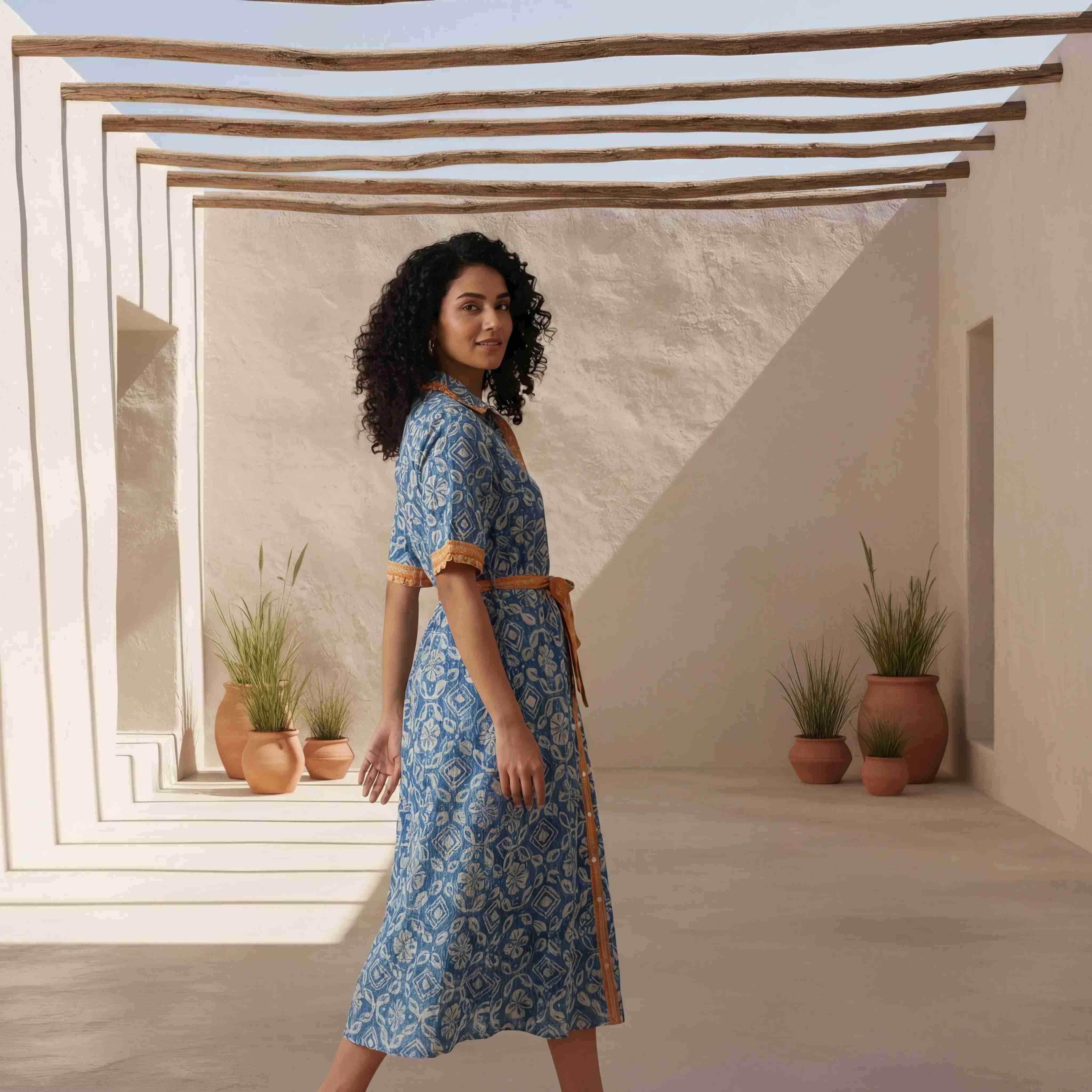 Floral Print Button Down Shirt Dress