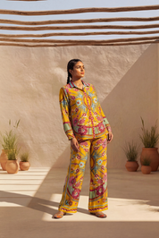Marigold Yellow All-over Print Co-ord set