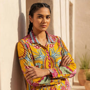 Marigold Yellow All-over Print Co-ord set