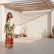 Paradise Exotic Bird Print Two piece set